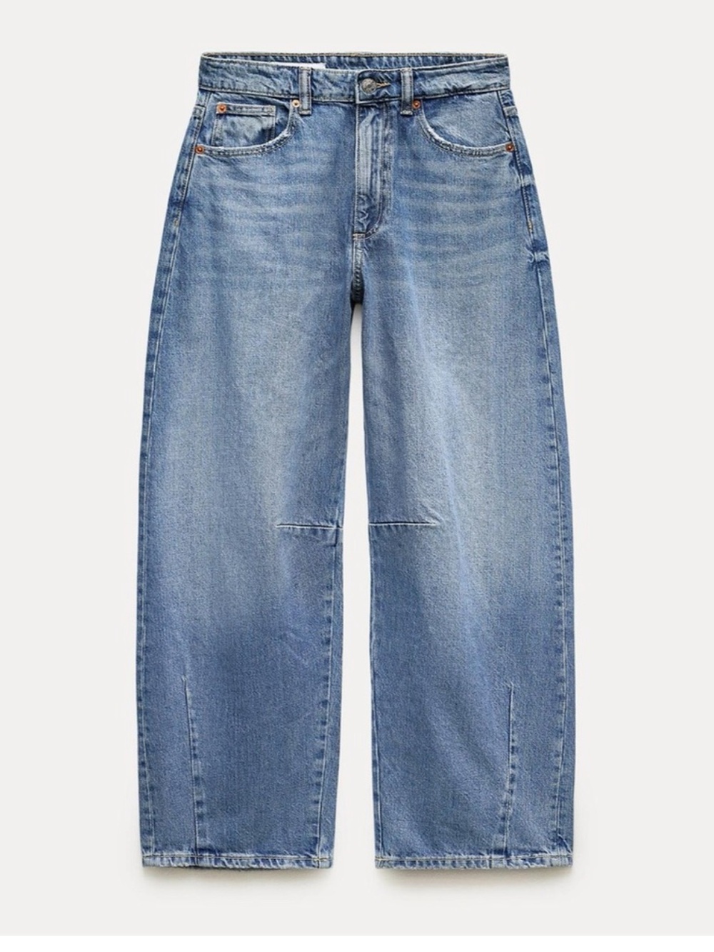 Zara Mid Waist Baggy Balloon Jeans
